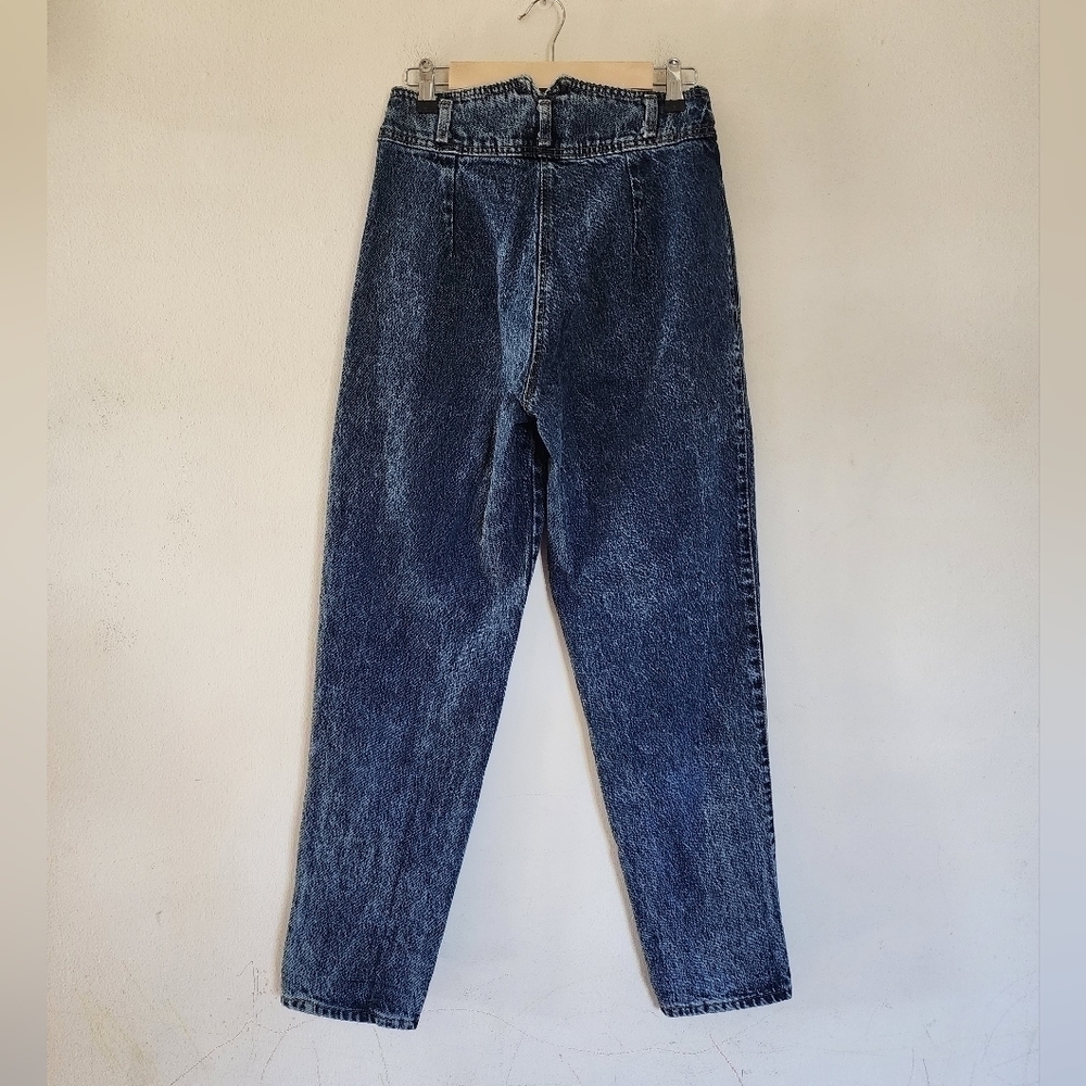 Vintage Zena Highwaisted Yoke Mom Jeans | No rear pockets | size 7 USA Made - Picture 2 of 5